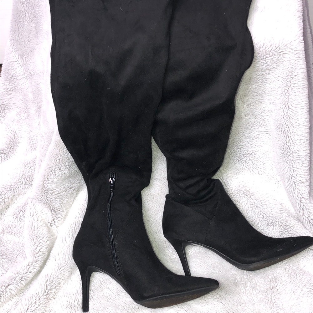 Jessica Simpson Over the Knee Abrine Black Boots, Size 6 1/2 Medium